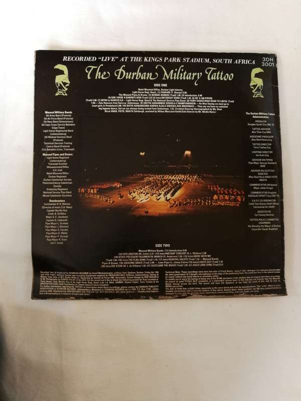 SOUTH AFRICA 1979 First Durban Military Tattoo. First Souvenir programme, 2 Tickets and LP
