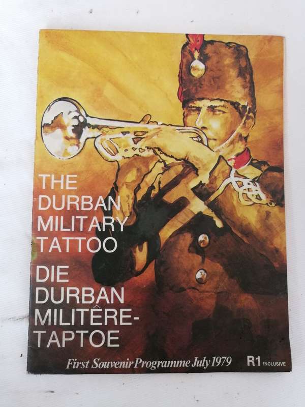 SOUTH AFRICA 1979 First Durban Military Tattoo. First Souvenir programme, 2 Tickets and LP