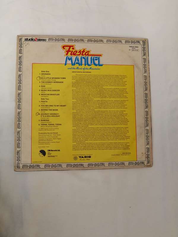 Manuel And The Music Of The Mountains  Fiesta - Vinyl LP Record