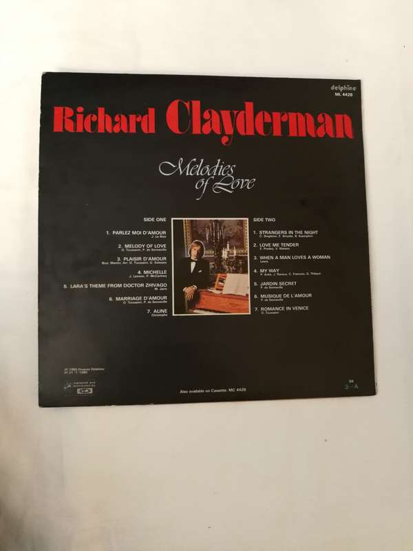 Richard Clayderman Music Of Love Album