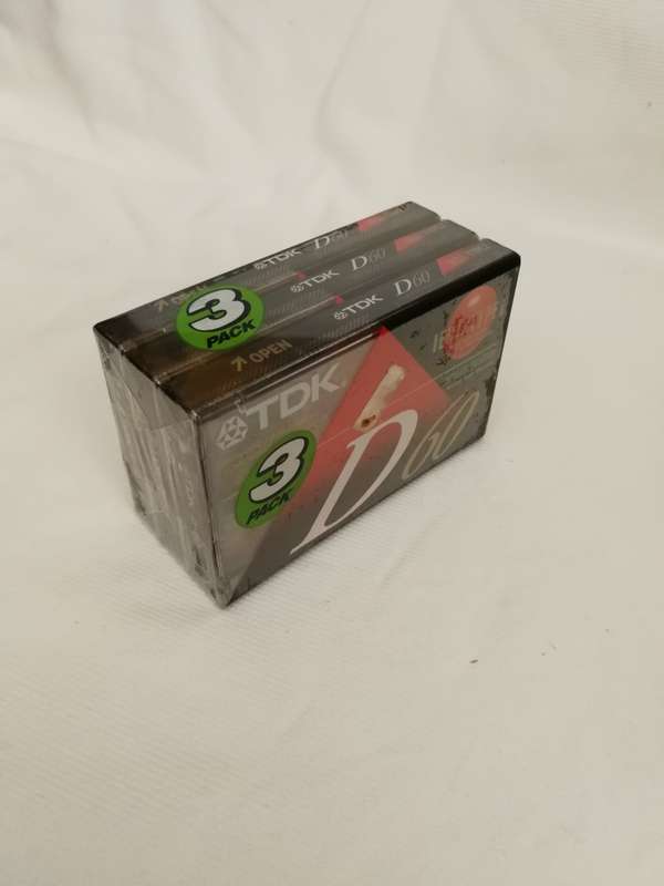 TDK D60 60 Minute Iec1/type1 Cassette Tapes- 3 pack