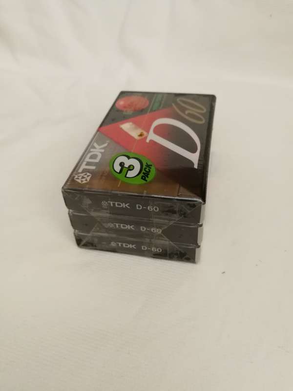 TDK D60 60 Minute Iec1/type1 Cassette Tapes- 3 pack