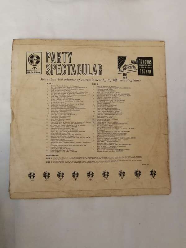 Various  CBS Party Spectacular- South African music LP