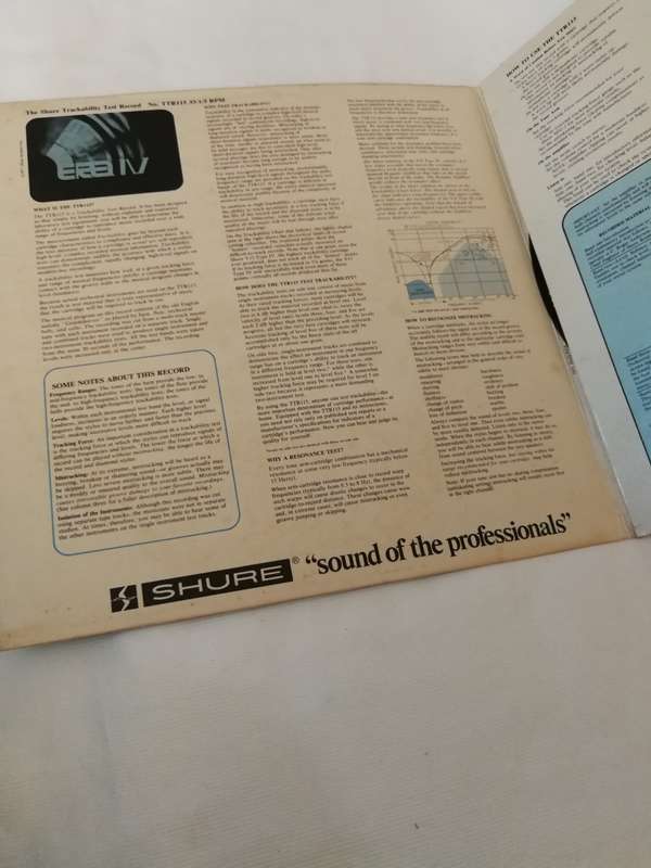 SHURE LP AUDIO TRACKABILITY TEST. ERA IV - AN AUDIO OBSTACLE COURSE - 1977 SHURE