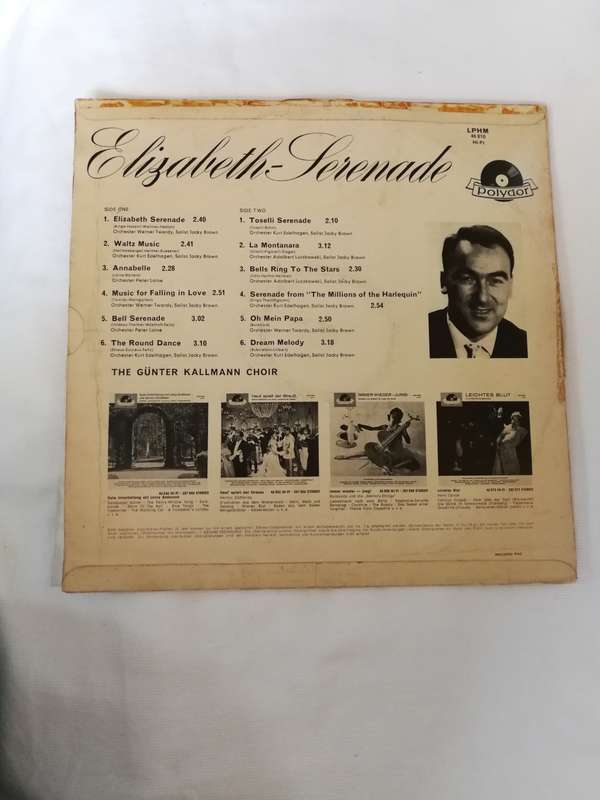 Gunter Kallmann Choir  Elizabethan Serenade - Vinyl LP Record