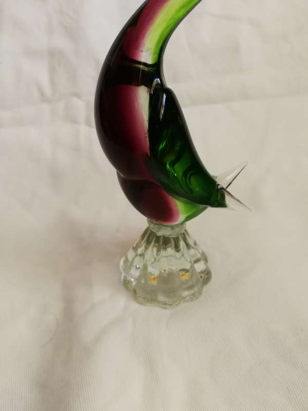 Sculpture Gosling Glass Murano Statue Figurine- Italy