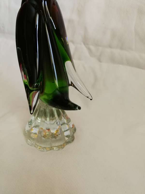 Sculpture Gosling Glass Murano Statue Figurine- Italy