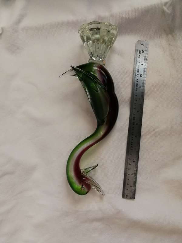 Sculpture Gosling Glass Murano Statue Figurine- Italy