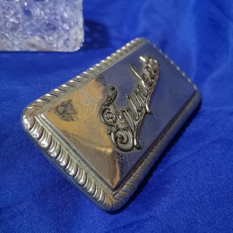 Vintage Cut Glass and Silver Lid Box. British Make - Trinket box