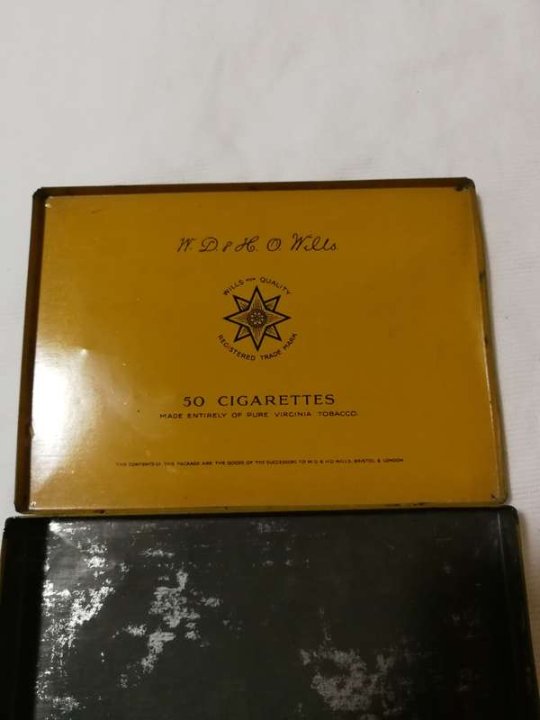 WILL`S GOLD FLAKE VINTAGE CIGARETTE TIN. Wills Bristol & London