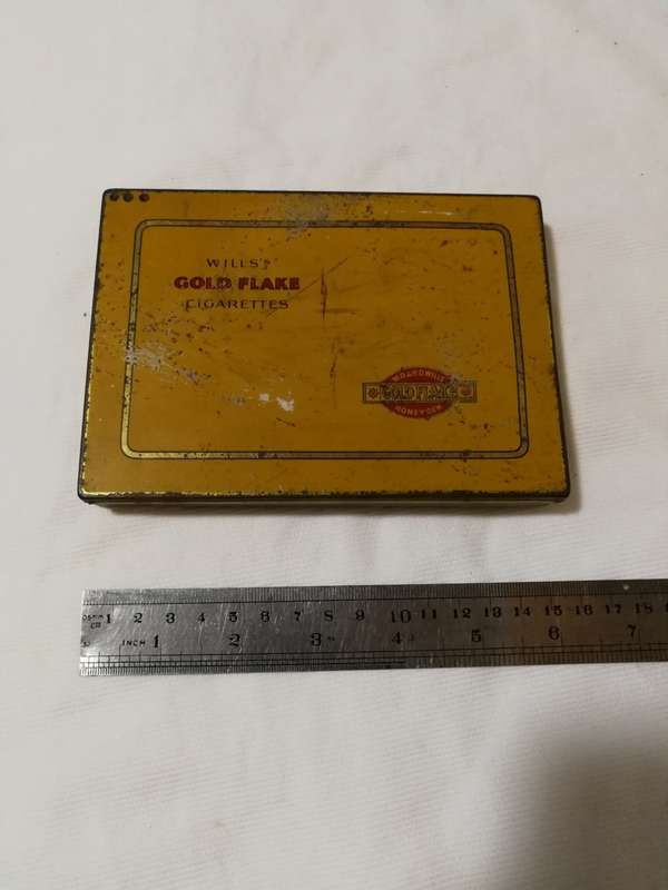 WILL`S GOLD FLAKE VINTAGE CIGARETTE TIN. Wills Bristol & London