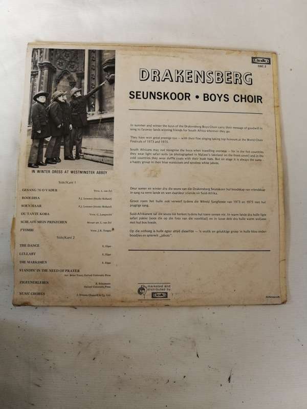 Drakensberg Seunskoor- Boys Choir- vintage 73,75