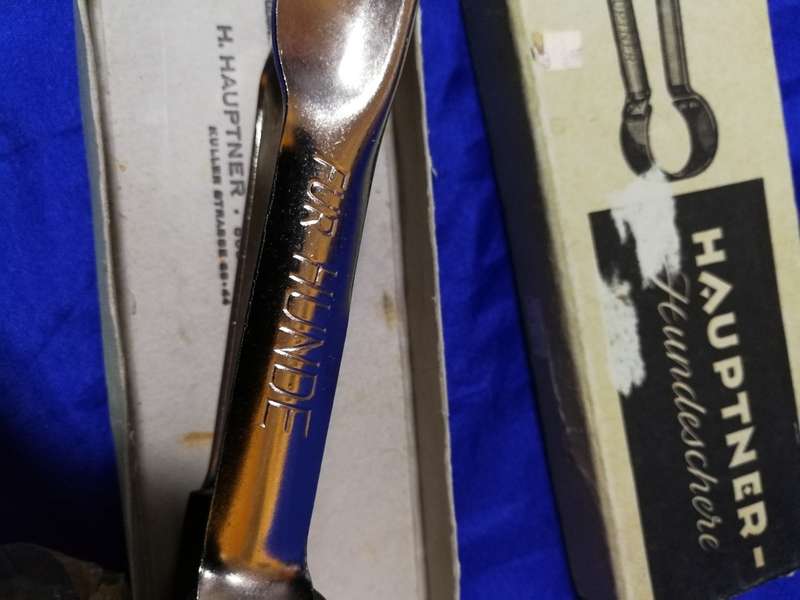 Hauptner Solingen Dog shears. Rare Vintage. Made in Germany