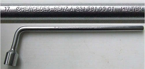Mercedes Original Wheel Spanner 17 mm Wrench Walter A 221 581 00 01