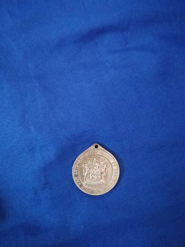 Post WW2 1947 Union Of South Africa Royal Visit Bronze Medal