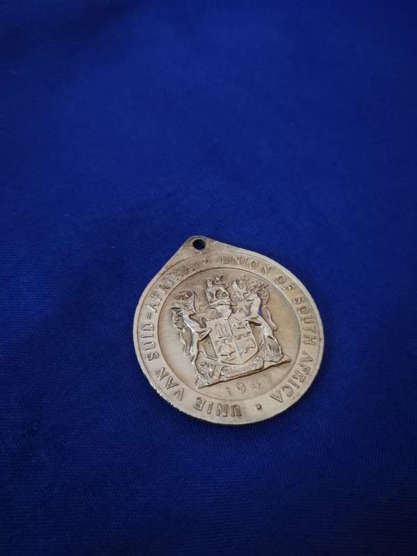Post WW2 1947 Union Of South Africa Royal Visit Bronze Medal