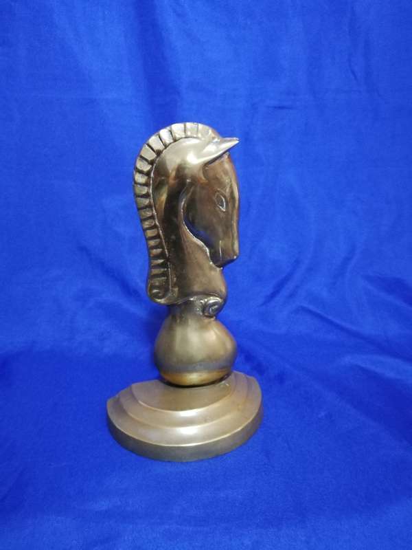 Vintage Solid Brass Horse Head. Beautiful design