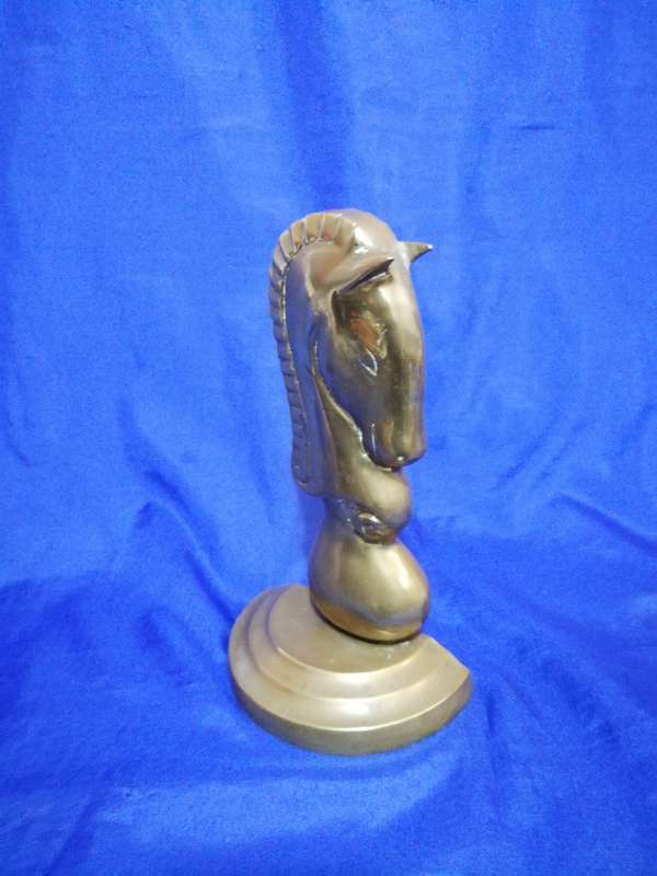 Vintage Solid Brass Horse Head. Beautiful design