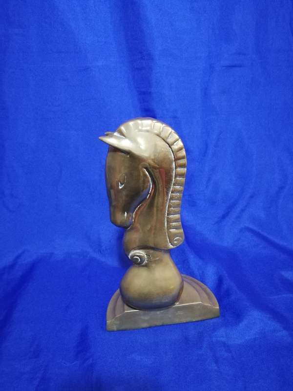 Vintage Solid Brass Horse Head. Beautiful design