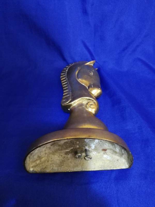 Vintage Solid Brass Horse Head. Beautiful design