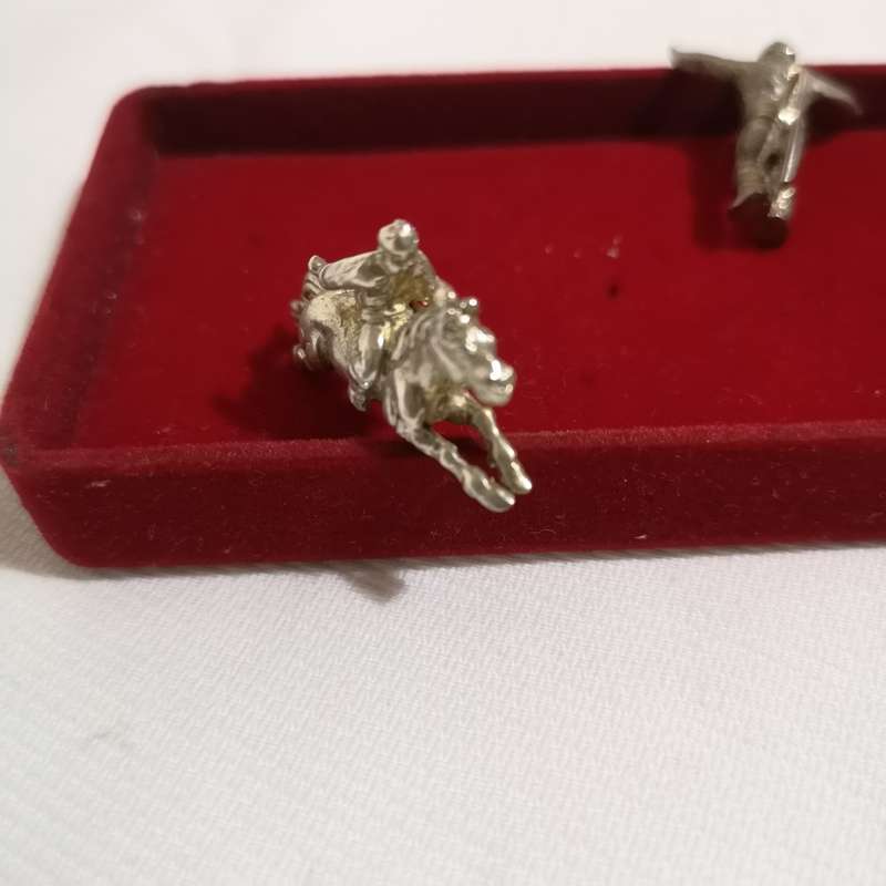 Vintage Chinese Silver pin badges- set of 3