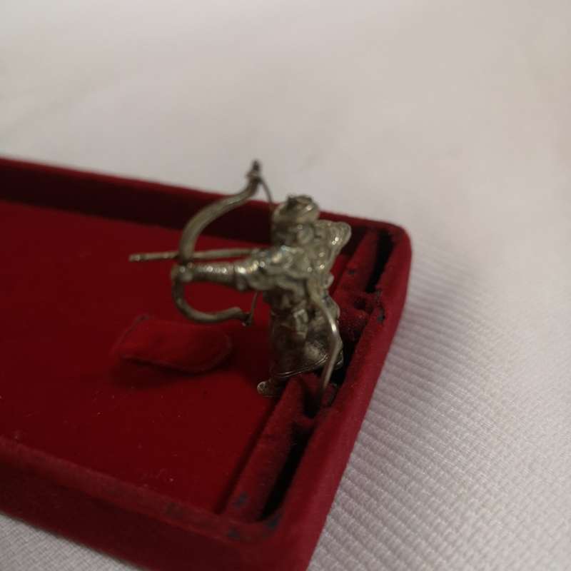 Vintage Chinese Silver pin badges- set of 3