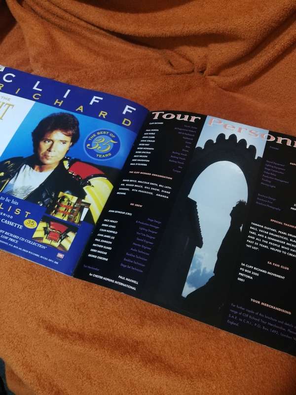 CLIFF RICHARD THE HIT LIST TOUR PROGRAMME- Cliff Richard-1994-VG