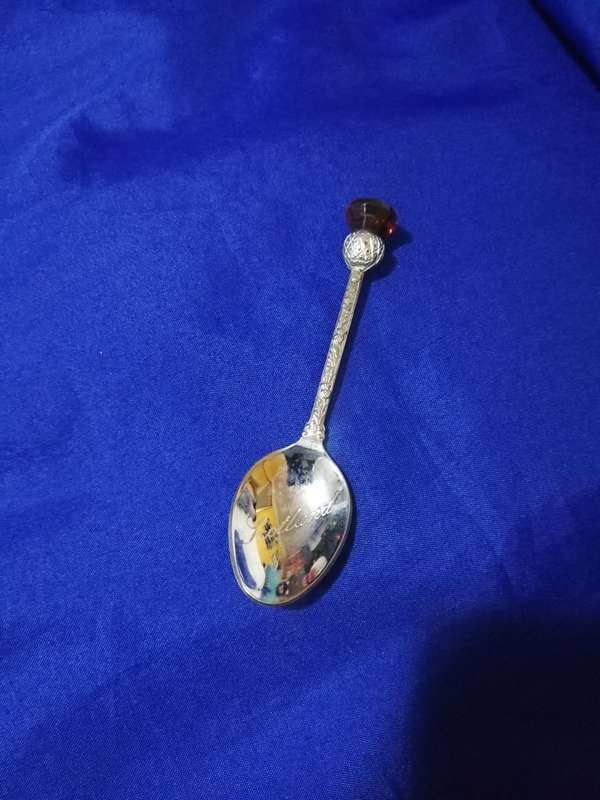 Vintage Exquisite Silver Scottish Thistle Teaspoon- Made in G Britain