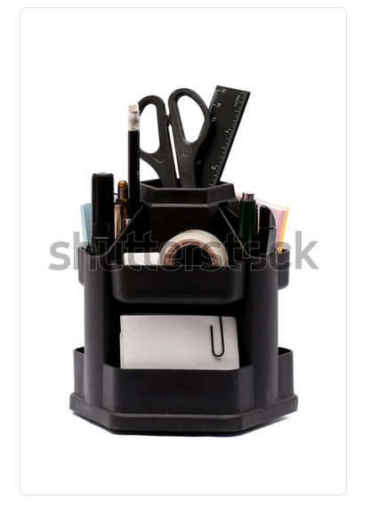 Revolving Desk Organiser- Vintage