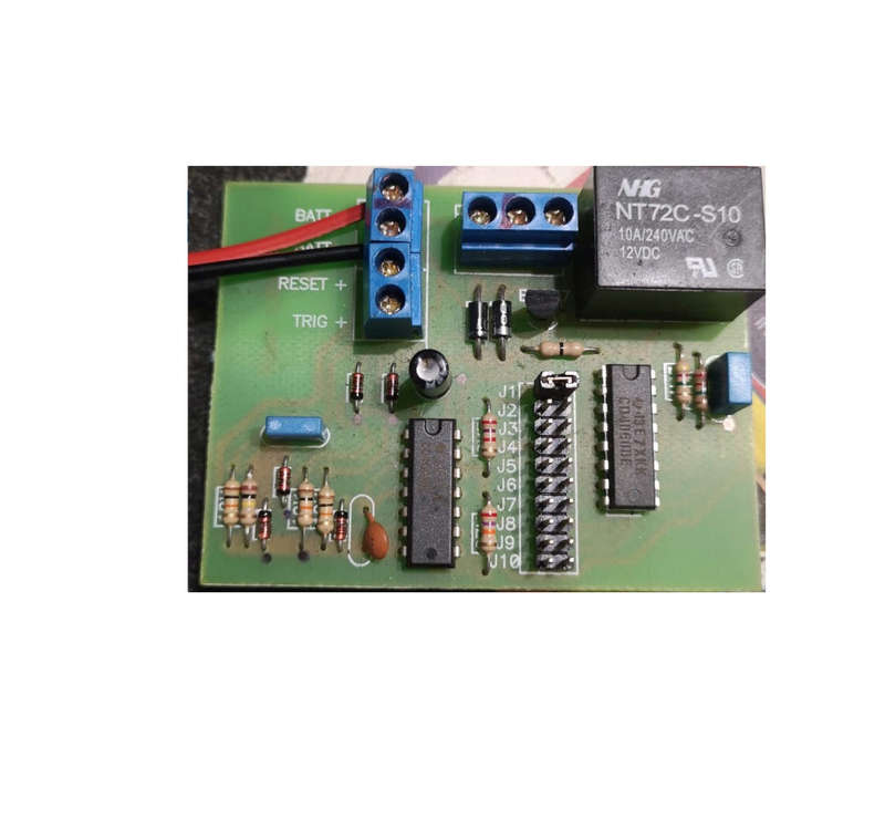Selectable Timer relay module with jumper timer select