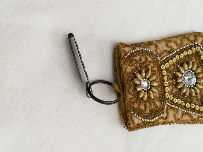 Vintage Eastern Sari Wallet, Keyholder/ Cellphone pouch