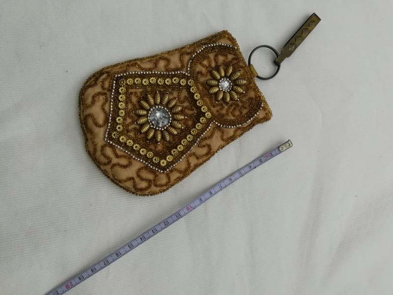 Vintage Eastern Sari Wallet, Keyholder/ Cellphone pouch