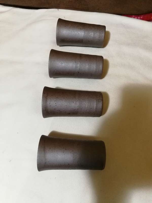 Japanese Graphite ceramic thin walled drinking tumblers. Four available as a set