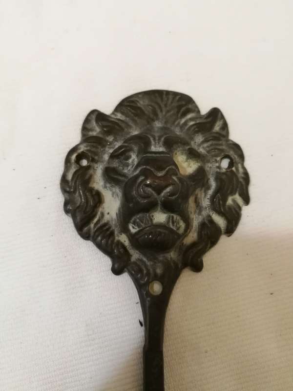 Antique brass Lion Head Coat hook