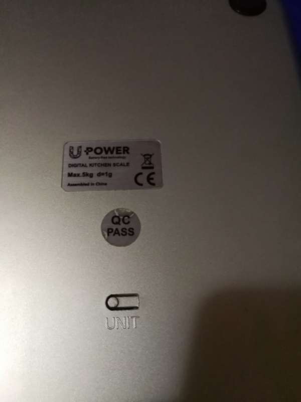 Battery Free `UPower` Wind-up Mini 5000g (5Kg) Scale with Large LCD Display- Portable