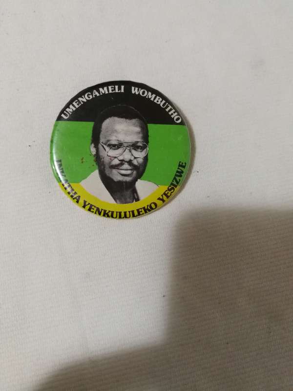 Inkatha Freedom Party Pin Badge- Inkatha Yenkululeko Yesizwe (Inkatha Freedom Party) - IFP- Late 80s