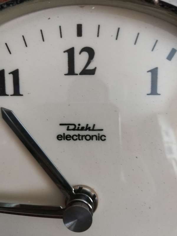 Diehl Electronic ceramic wall clock- Made in Germany