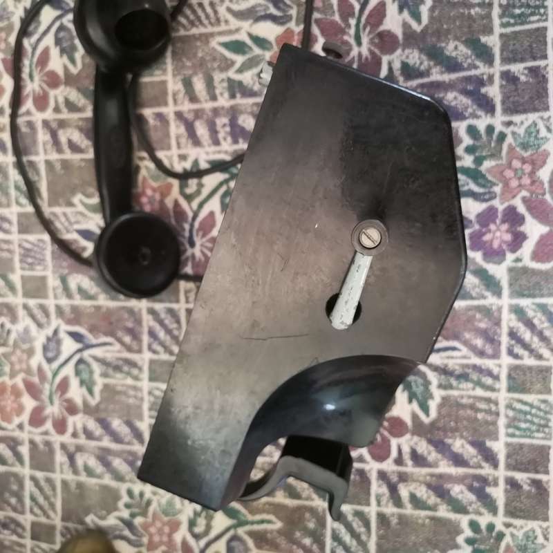 Antique Rare Black Telephone Hand Crank Wall Mount