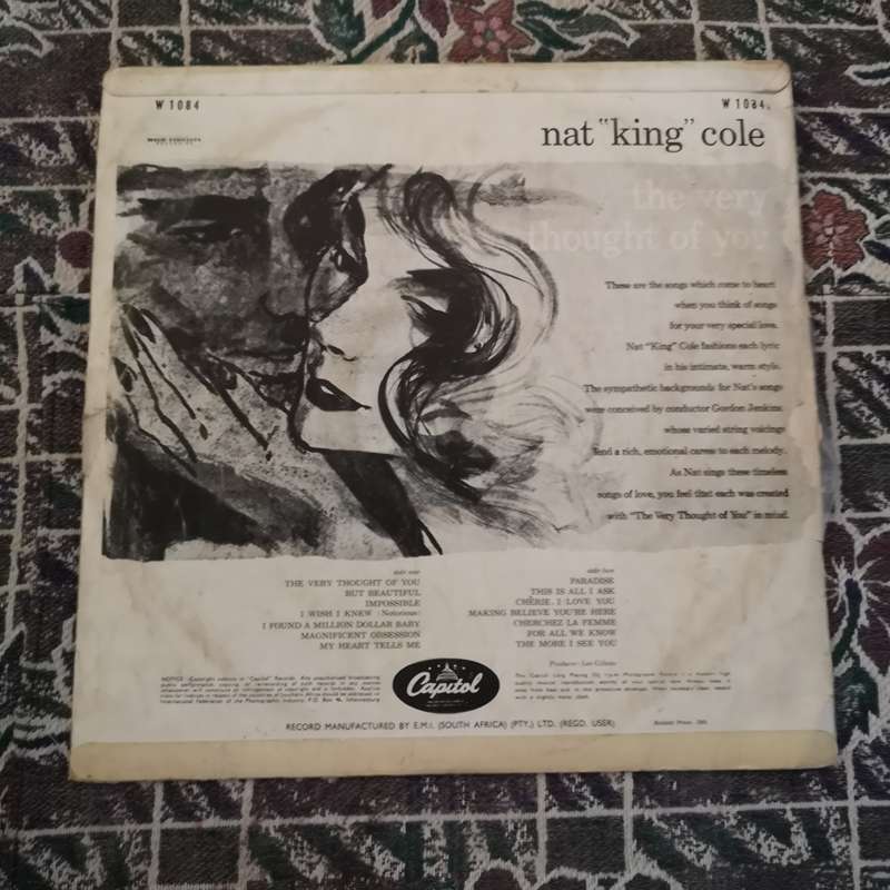 Nat King Cole 2 Albums- Sold Together- Ideal for wall frame or LP Player