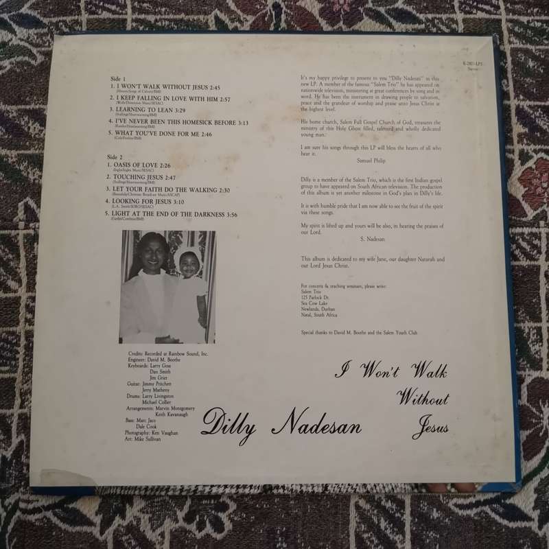 Dilly Nadesan Vintage Gospel LP