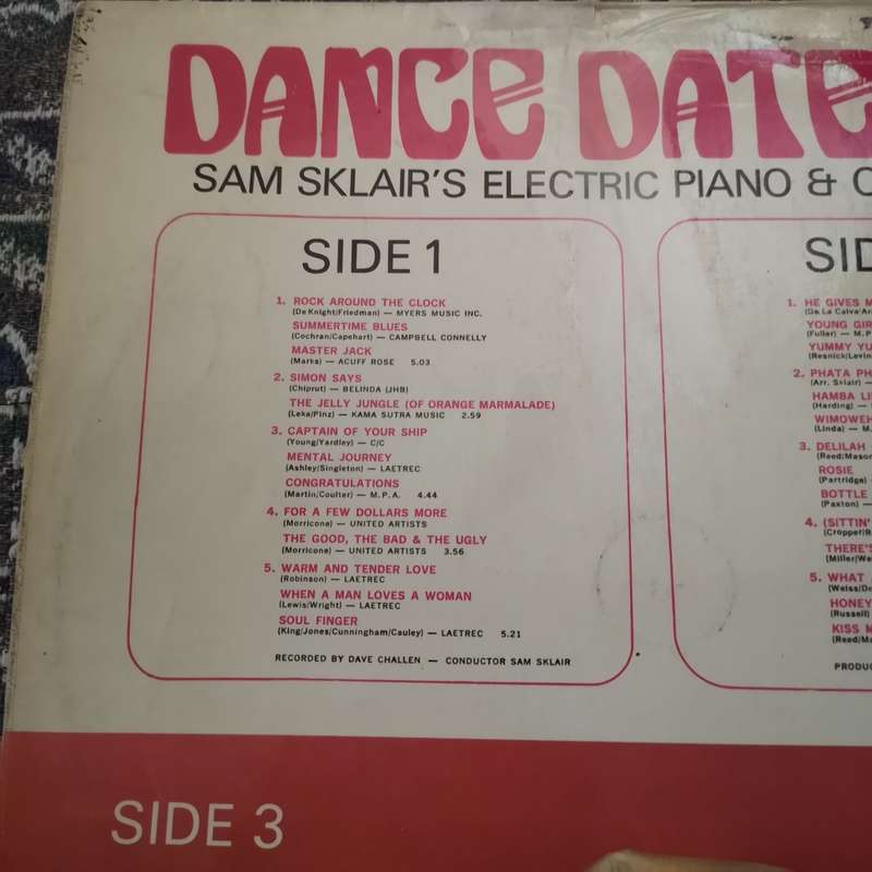 Sam Sklair  Dance Date '68 - Vinyl LP Record