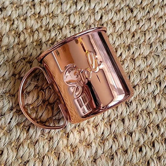 Stoli Moscow Mule Copper & Stainless Steel Mug Cup Drink Stolichnaya Vodka