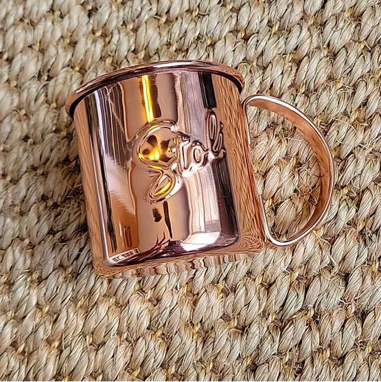 Stoli Moscow Mule Copper & Stainless Steel Mug Cup Drink Stolichnaya Vodka
