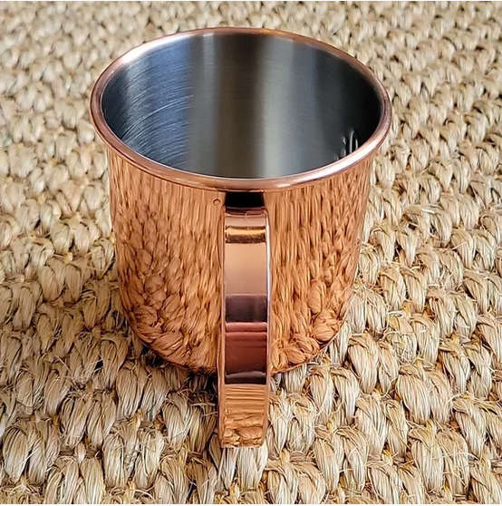 Stoli Moscow Mule Copper & Stainless Steel Mug Cup Drink Stolichnaya Vodka