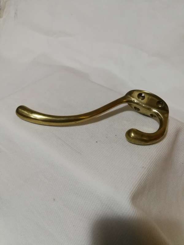 Vintage Hat Rack / Art Deco / Towel Rack / Handmade Brass / Coat Rack / Elegant Wall Hooks / Wall Mo