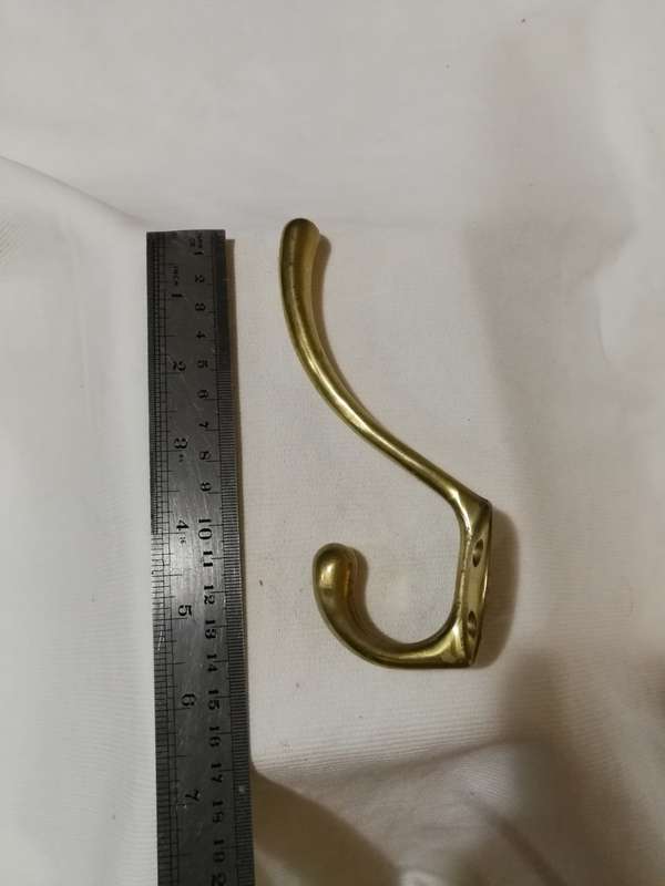 Vintage Hat Rack / Art Deco / Towel Rack / Handmade Brass / Coat Rack / Elegant Wall Hooks / Wall Mo