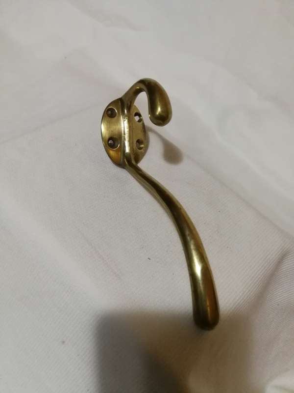 Vintage Hat Rack / Art Deco / Towel Rack / Handmade Brass / Coat Rack / Elegant Wall Hooks / Wall Mo