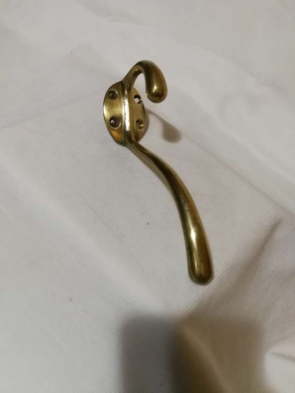 Vintage Hat Rack / Art Deco / Towel Rack / Handmade Brass / Coat Rack / Elegant Wall Hooks / Wall Mo