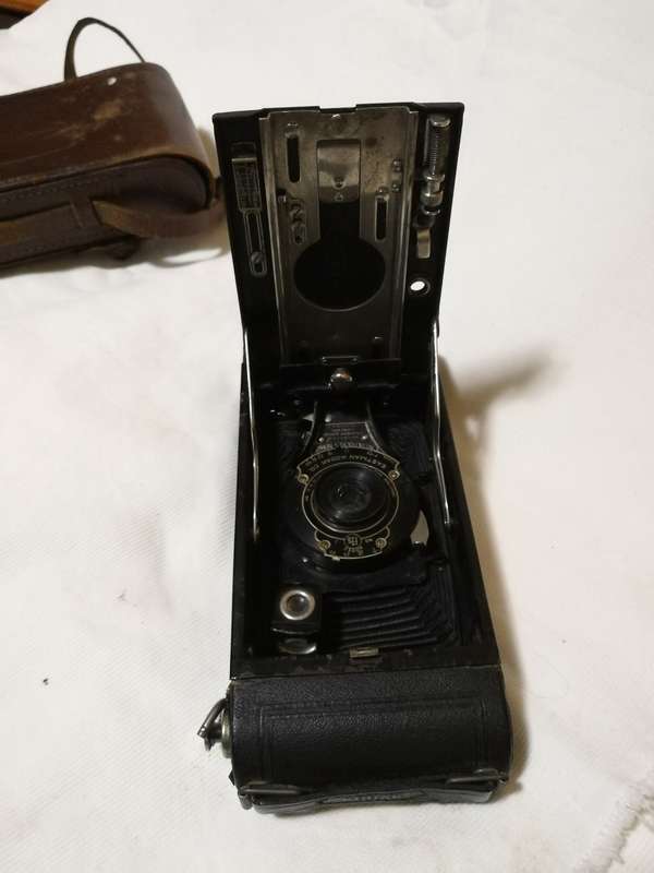 Kodak No.1A Pocket Autographic 116 Rollfilm Folding Camera 9x12. Made in USA by Eastman Kodak co.