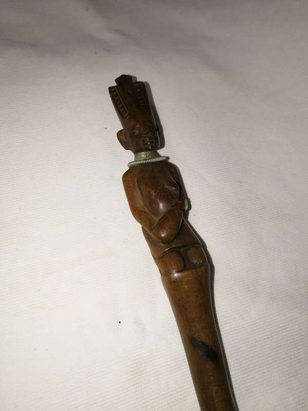 Vintage Carved Wooden African Spoon